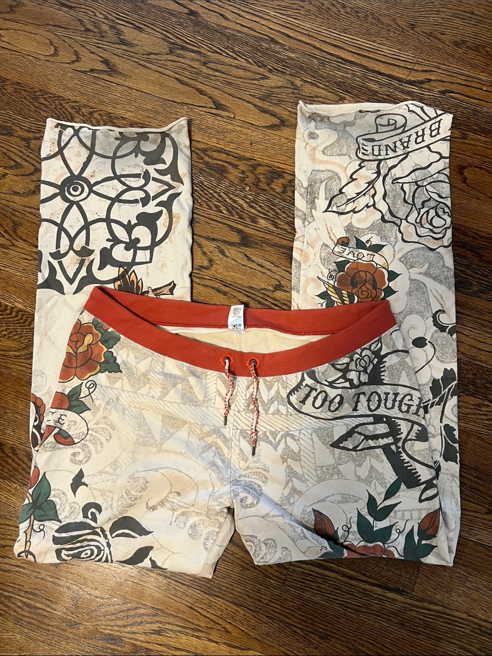Lucky brand tattoo sweat pants